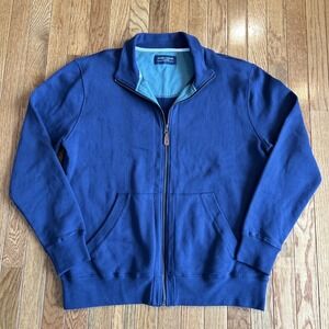 Joseph Turner Yorkshire Mens Size Large Fleece Full Zip Up Jacket Blue